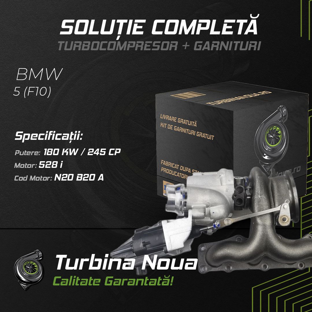 Turbina BMW 5 (F10) 528 i 180 KW / 245 CP Noua - Image 3