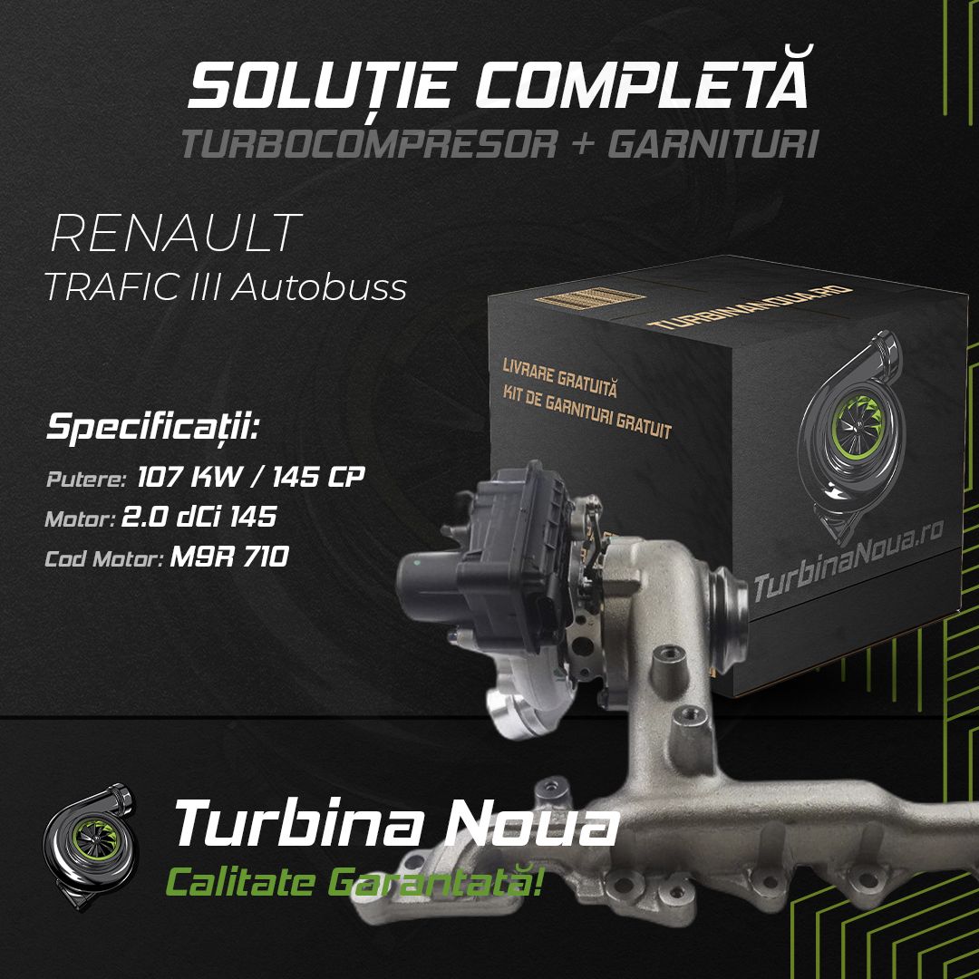 Turbina RENAULT TRAFIC III Autobuss 2.0 dCi 145 107 KW / 145 CP Noua - Image 3