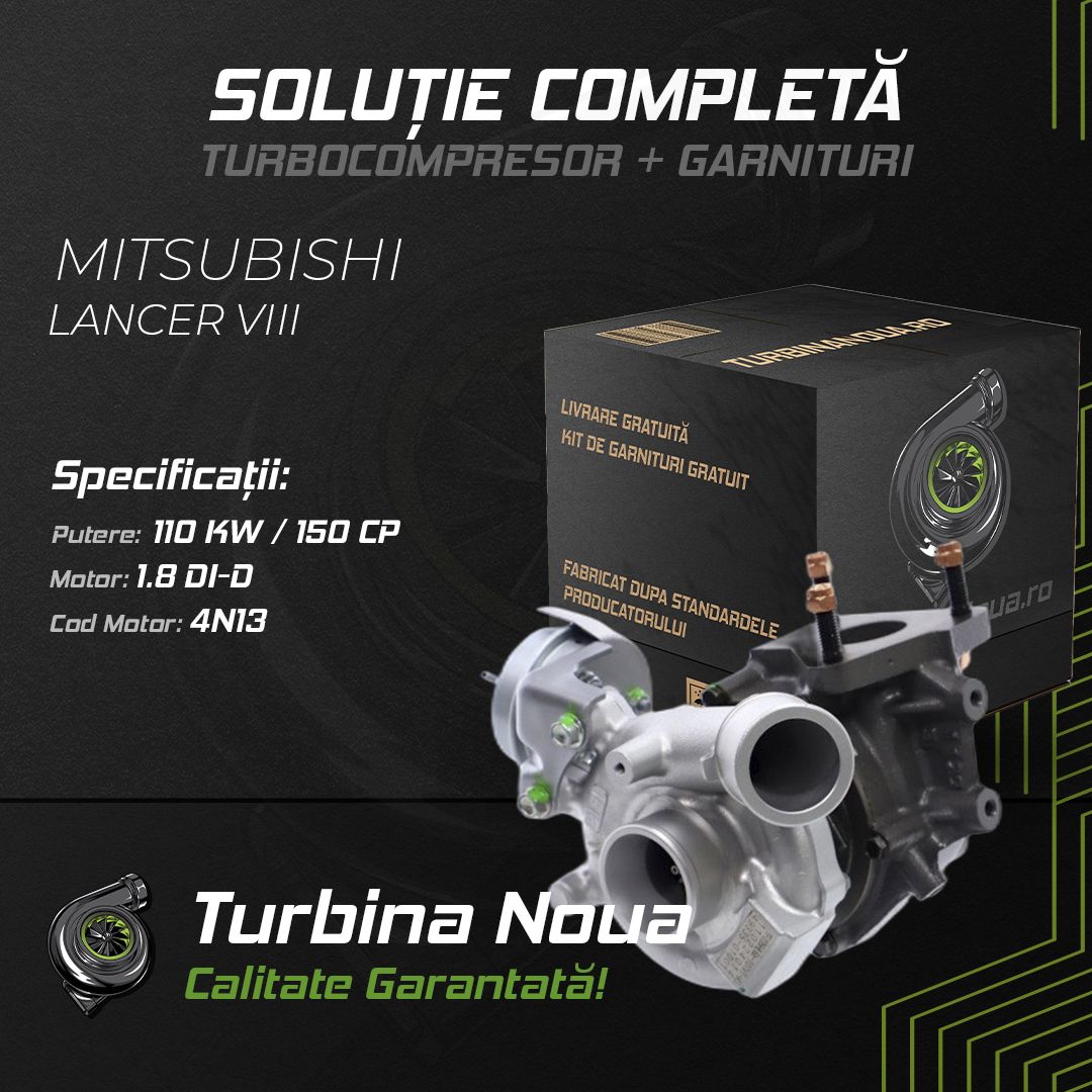 Turbina MITSUBISHI LANCER VIII 1.8 DI-D 110 KW / 150 CP Noua - Image 3
