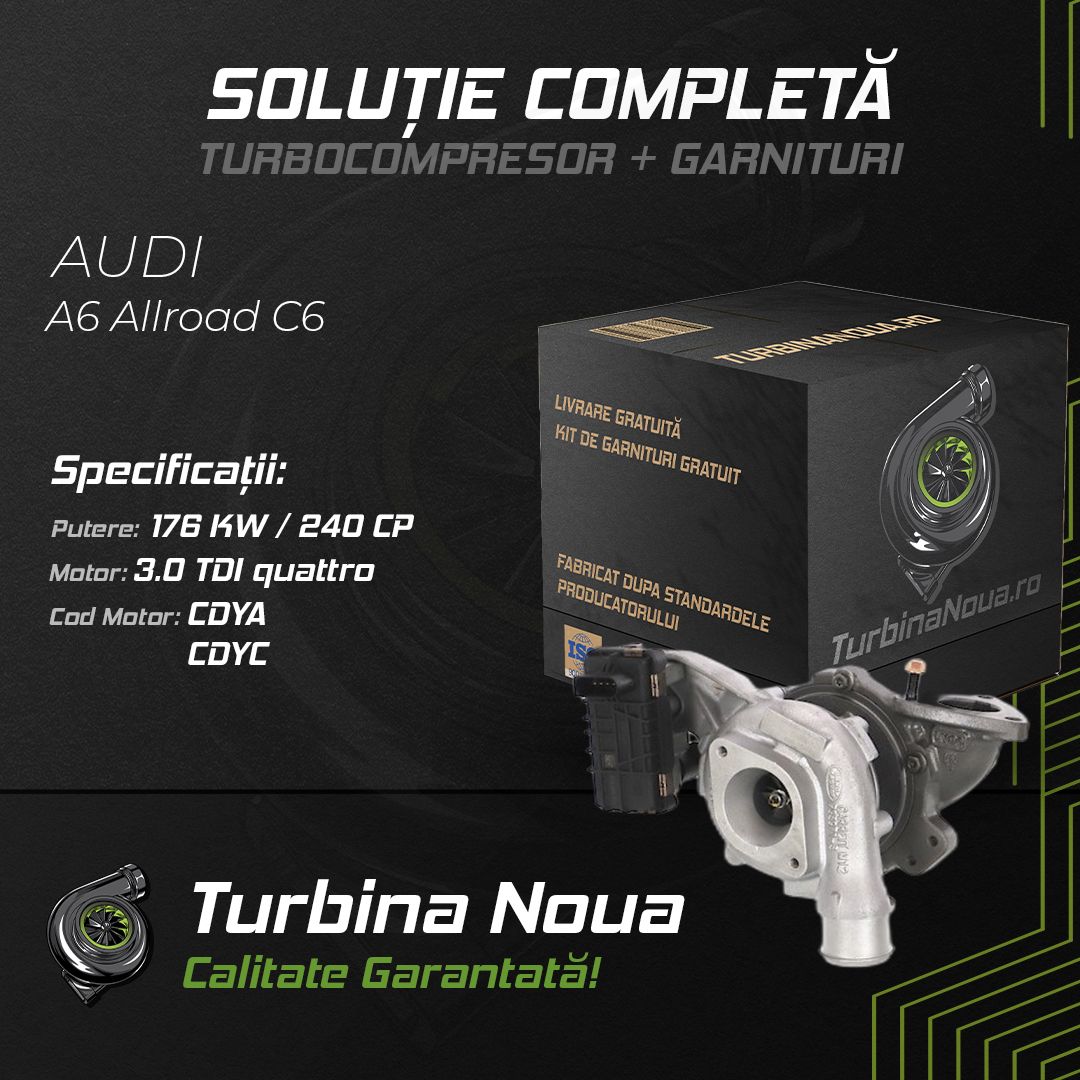 Turbina AUDI A6 Allroad C6 3.0 TDI quattro 176 KW / 240 CP Noua - Image 2