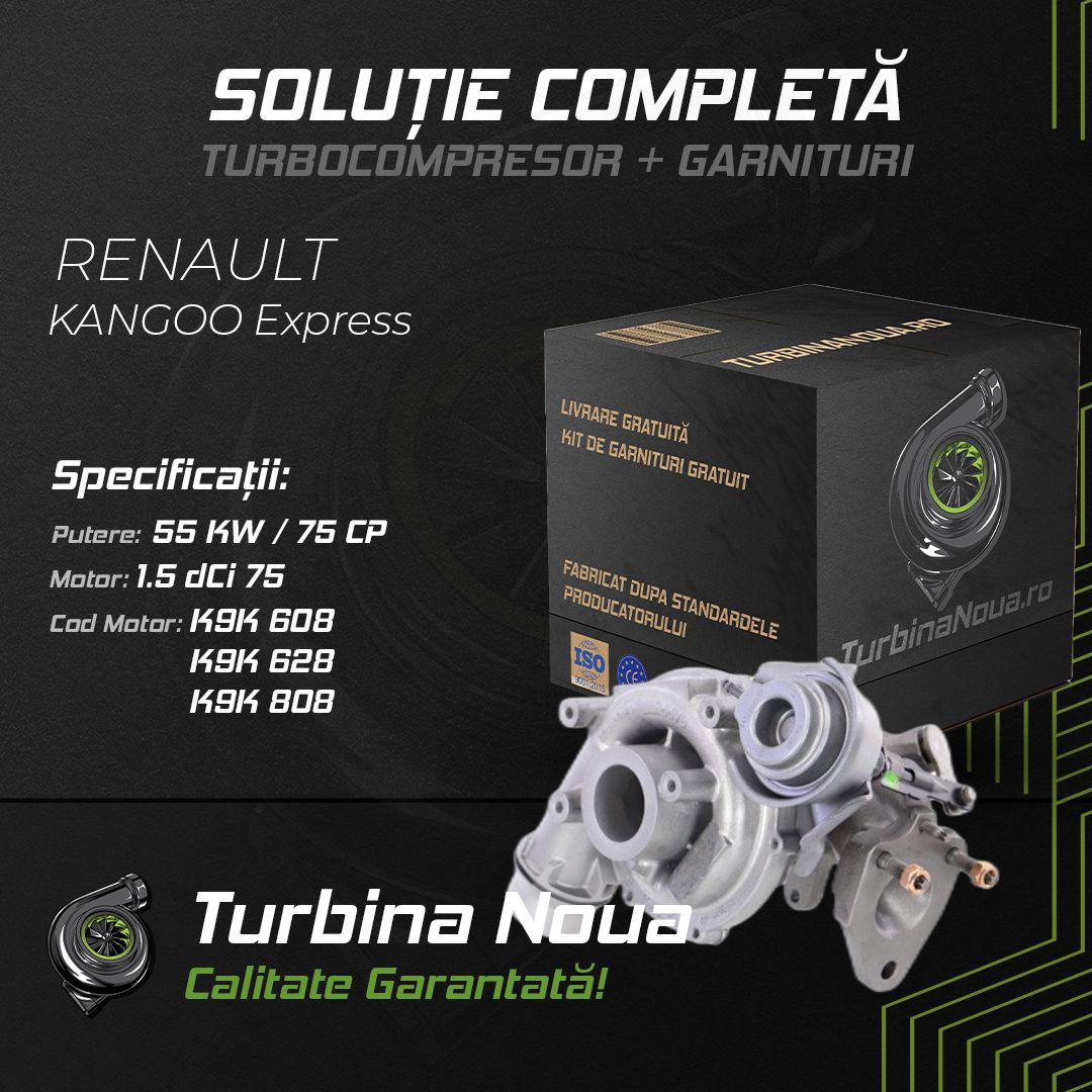 Turbina RENAULT KANGOO Express 1.5 dCi 75 55 KW / 75 CP Noua - Image 4